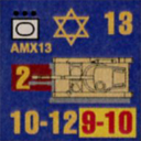Panzer Grenadier Headquarters Library Unit: State of Israel Israeli Defense Forces AMX13 for Panzer Grenadier game series