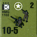 Panzer Grenadier Headquarters Library Unit: United States Army HMG for Panzer Grenadier game series