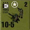 Panzer Grenadier Headquarters Library Unit: United States Army HMG for Panzer Grenadier game series