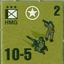 Panzer Grenadier Headquarters Library Unit: United States Army HMG for Panzer Grenadier game series