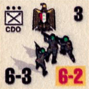 Panzer Grenadier Headquarters Library Unit: Arab Republic of Egypt El Geish el Masry CDO for Panzer Grenadier game series