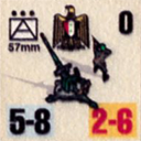 Panzer Grenadier Headquarters Library Unit: Arab Republic of Egypt El Geish el Masry 57mm for Panzer Grenadier game series