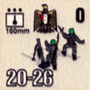 Panzer Grenadier Headquarters Library Unit: Arab Republic of Egypt El Geish el Masry 160mm for Panzer Grenadier game series
