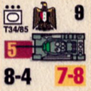 Panzer Grenadier Headquarters Library Unit: Arab Republic of Egypt El Geish el Masry T34/85 for Panzer Grenadier game series