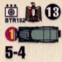 Panzer Grenadier Headquarters Library Unit: Arab Republic of Egypt El Geish el Masry BTR152 for Panzer Grenadier game series