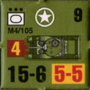 Panzer Grenadier Headquarters Library Unit: United States Army Heavy M4/105 for Panzer Grenadier game series