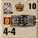 Panzer Grenadier Headquarters Library Unit: Britain Army MCS9 for Panzer Grenadier game series