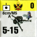 Panzer Grenadier Headquarters Library Unit: Austro-Hungarian Empire Imperial and Royal Army 8cm/M5 for Panzer Grenadier game series