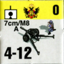Panzer Grenadier Headquarters Library Unit: Austro-Hungarian Empire Imperial and Royal Army 7cm/M8 for Panzer Grenadier game series