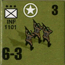 Panzer Grenadier Headquarters Library Unit: United States Army INF for Panzer Grenadier game series