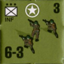 Panzer Grenadier Headquarters Library Unit: United States Army INF for Panzer Grenadier game series