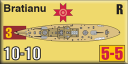 Panzer Grenadier Headquarters Library Unit: Romania Forțele Navale Române Bratianu for Panzer Grenadier game series