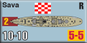 Panzer Grenadier Headquarters Library Unit: Croatia Navy Sava for Panzer Grenadier game series