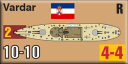 Panzer Grenadier Headquarters Library Unit: Yugoslavia Navy Vardar for Panzer Grenadier game series