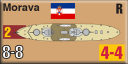 Panzer Grenadier Headquarters Library Unit: Yugoslavia Navy Morava for Panzer Grenadier game series