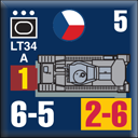 Panzer Grenadier Headquarters Library Unit: Czechoslovakia Army LT34 for Panzer Grenadier game series