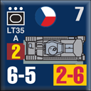 Panzer Grenadier Headquarters Library Unit: Czechoslovakia Army LT35 for Panzer Grenadier game series