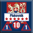 Panzer Grenadier Headquarters Library Unit: Czechoslovakia Army Plukovnik for Panzer Grenadier game series