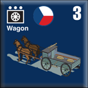 Panzer Grenadier Headquarters Library Unit: Czechoslovakia Army Wagon for Panzer Grenadier game series