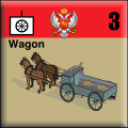 Panzer Grenadier Headquarters Library Unit: Montenegro Royal Montenegrin Army Wagon for Panzer Grenadier game series