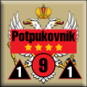Panzer Grenadier Headquarters Library Unit: Montenegro Royal Montenegrin Army Potpukovnik for Panzer Grenadier game series