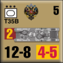 Panzer Grenadier Headquarters Library Unit: Russian Empire Imperial Army T35B for Panzer Grenadier game series