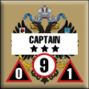 Panzer Grenadier Headquarters Library Unit: Russian Empire Imperial Army Captain for Panzer Grenadier game series