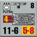 Panzer Grenadier Headquarters Library Unit: Germany Heer Pz748r for Panzer Grenadier game series