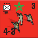 Panzer Grenadier Headquarters Library Unit: France Moroccan Ground Forces TIR for Panzer Grenadier game series