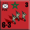 Panzer Grenadier Headquarters Library Unit: France Moroccan Ground Forces FUS for Panzer Grenadier game series