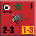 Panzer Grenadier Headquarters Library Unit: France Moroccan Ground Forces 37mm for Panzer Grenadier game series