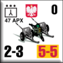 Panzer Grenadier Headquarters Library Unit: Poland Wojska Lądowe 47mm APX for Panzer Grenadier game series