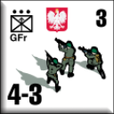 Panzer Grenadier Headquarters Library Unit: Poland Wojska Lądowe GFr for Panzer Grenadier game series