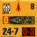 Panzer Grenadier Headquarters Library Unit: United States Army M16 for Panzer Grenadier game series