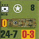 Panzer Grenadier Headquarters Library Unit: United States Army M16 for Panzer Grenadier game series
