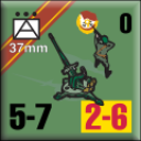 Panzer Grenadier Headquarters Library Unit: Soviet Union Guards 37mm AA for Panzer Grenadier game series