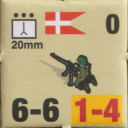 Panzer Grenadier Headquarters Library Unit: Denmark Danish Royal Army 20mm for Panzer Grenadier game series