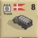 Panzer Grenadier Headquarters Library Unit: Denmark Danish Royal Army Truck for Panzer Grenadier game series