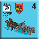 Panzer Grenadier Headquarters Library Unit: Finland Army Sledge for Panzer Grenadier game series