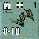 Panzer Grenadier Headquarters Library Unit: Hungary Army 81mm for Panzer Grenadier game series