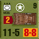 Panzer Grenadier Headquarters Library Unit: United States Army M36 for Panzer Grenadier game series