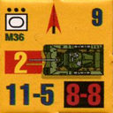 Panzer Grenadier Headquarters Library Unit: United States Army M36 for Panzer Grenadier game series