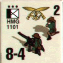 Panzer Grenadier Headquarters Library Unit: Gurkha Army HMG for Panzer Grenadier game series