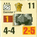 Panzer Grenadier Headquarters Library Unit: India Army Daimler I for Panzer Grenadier game series