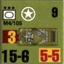 Panzer Grenadier Headquarters Library Unit: United States Army M4/105 for Panzer Grenadier game series
