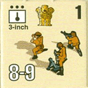 Panzer Grenadier Headquarters Library Unit: India Army 3 Inch for Panzer Grenadier game series