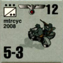 Panzer Grenadier Headquarters Library Unit: Germany Heer Motorcycle for Panzer Grenadier game series