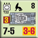 Panzer Grenadier Headquarters Library Unit: Lithuania Army T-22 for Panzer Grenadier game series