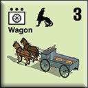 Panzer Grenadier Headquarters Library Unit: Lithuania Army Wagon for Panzer Grenadier game series