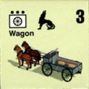 Panzer Grenadier Headquarters Library Unit: Lithuania Army Wagon for Panzer Grenadier game series